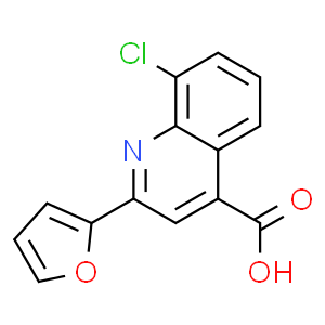 8-氯-2-(2-呋喃基)喹啉-4-羧酸